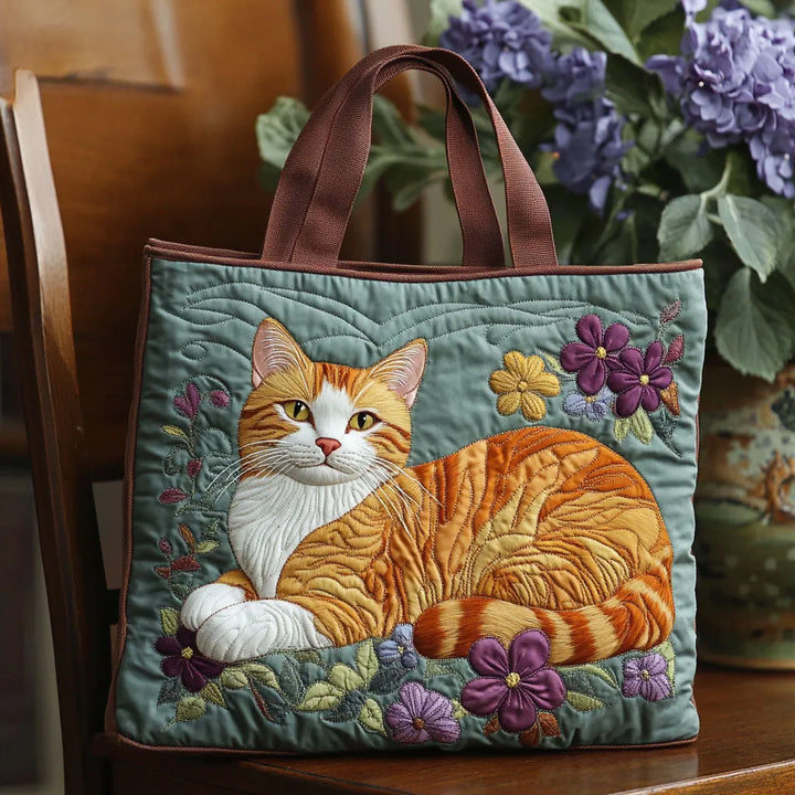 Hantverksväska - Orange katt