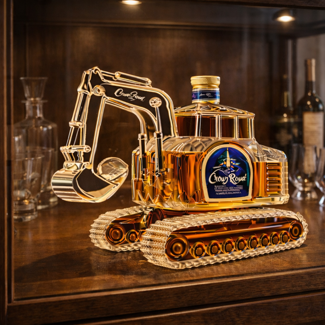 Whiskykaraff – Grävmaskin-edition