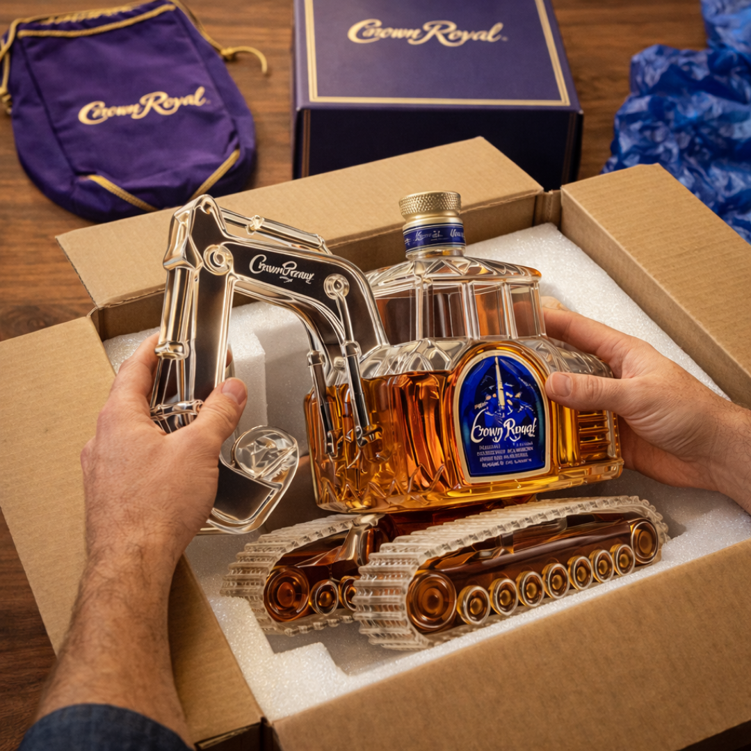 Whiskykaraff – Grävmaskin-edition