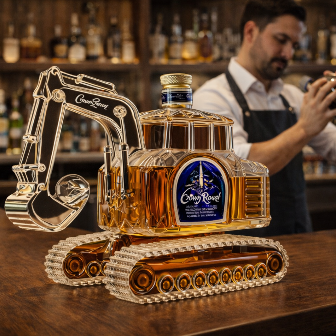 Whiskykaraff – Grävmaskin-edition