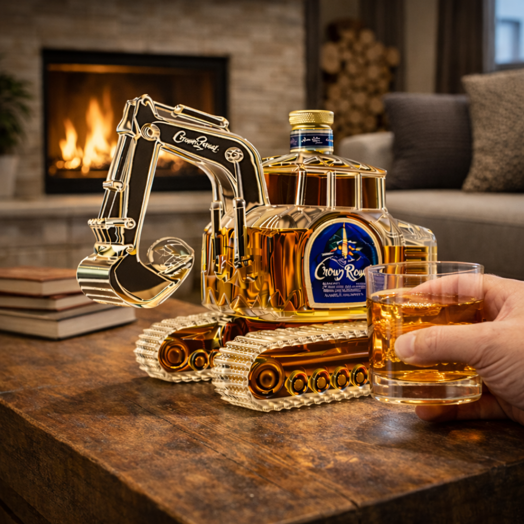 Whiskykaraff – Grävmaskin-edition