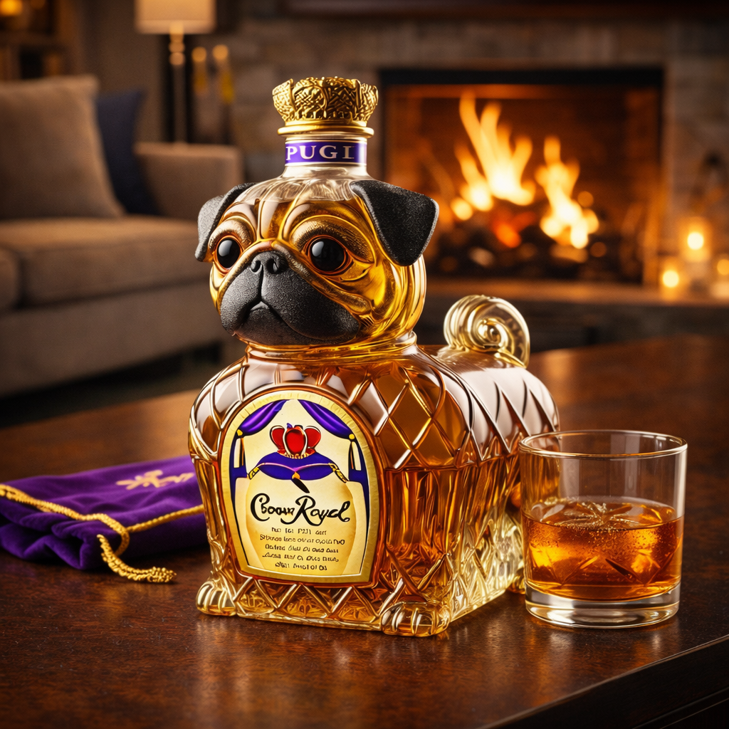 Whiskykaraff – Fransk Bulldogg-edition