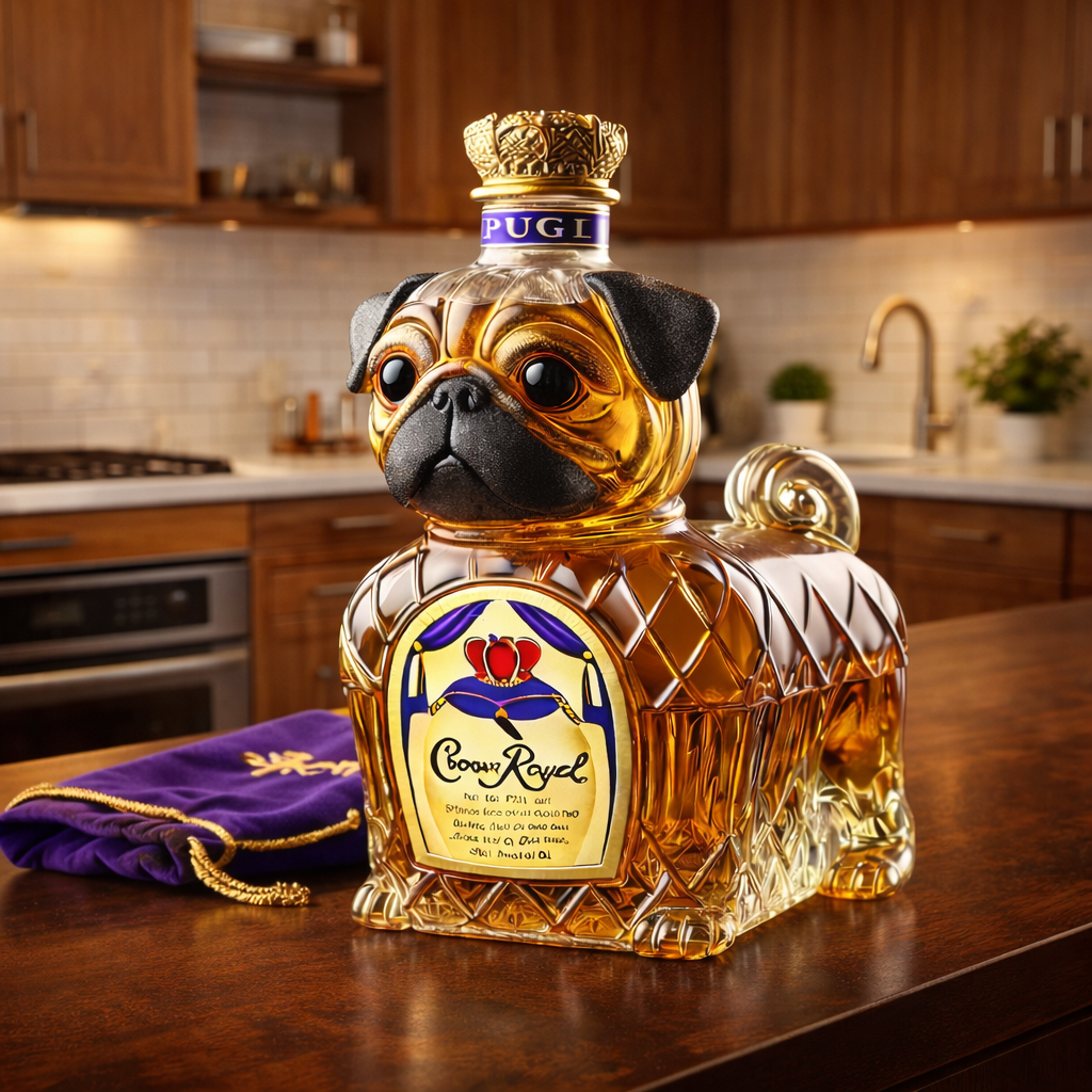 Whiskykaraff – Fransk Bulldogg-edition