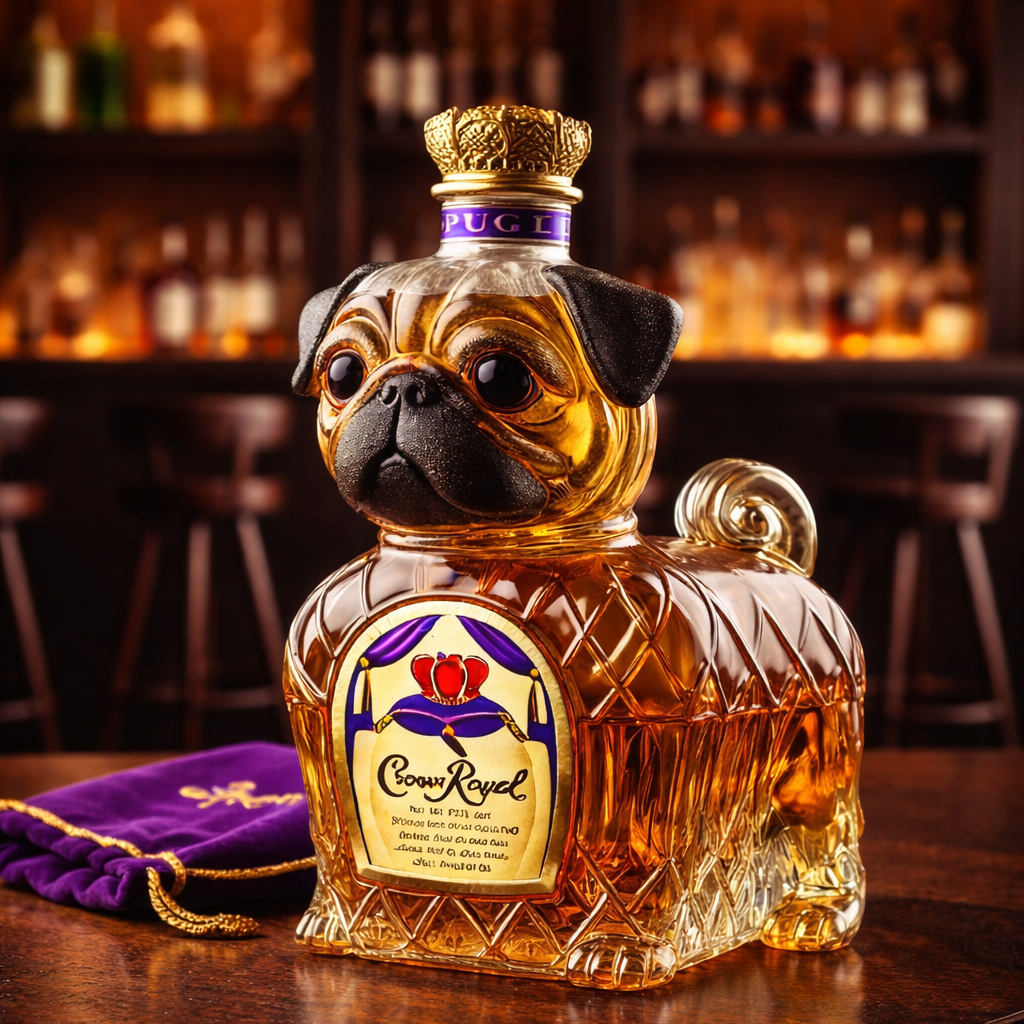 Whiskykaraff – Fransk Bulldogg-edition