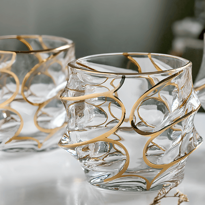 Arashi Gold japanskt kristallglas för whisky