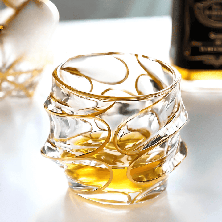 Arashi Gold japanskt kristallglas för whisky