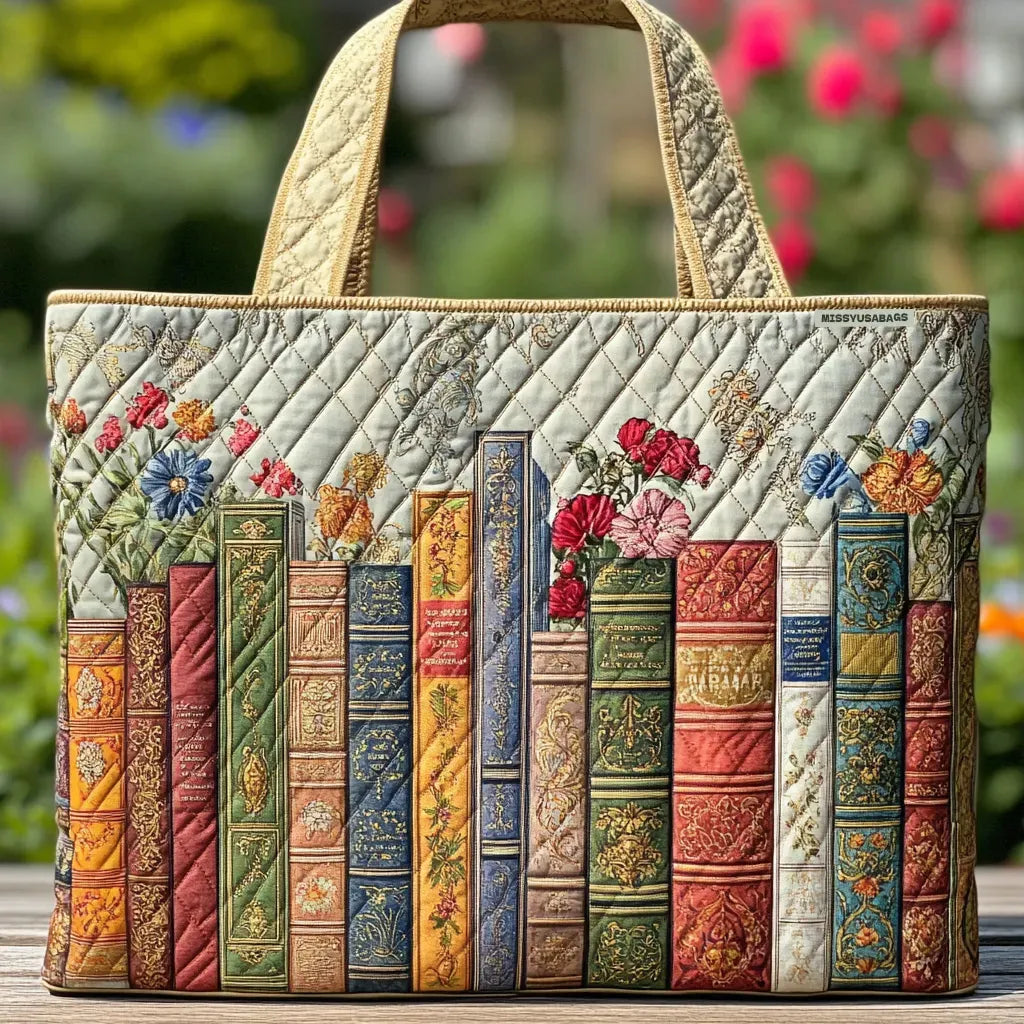 Quiltad toteväska - Förtrollat bibliotek
