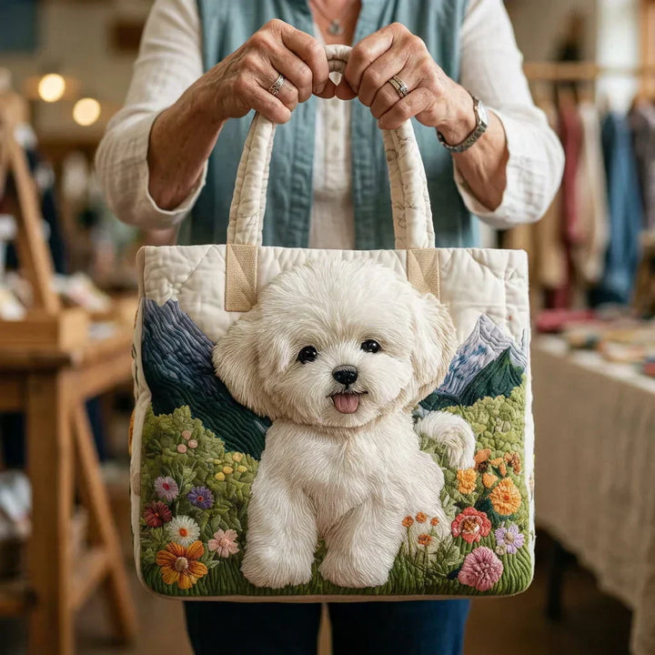 Quiltad hantverksväska - Förtrollad hund