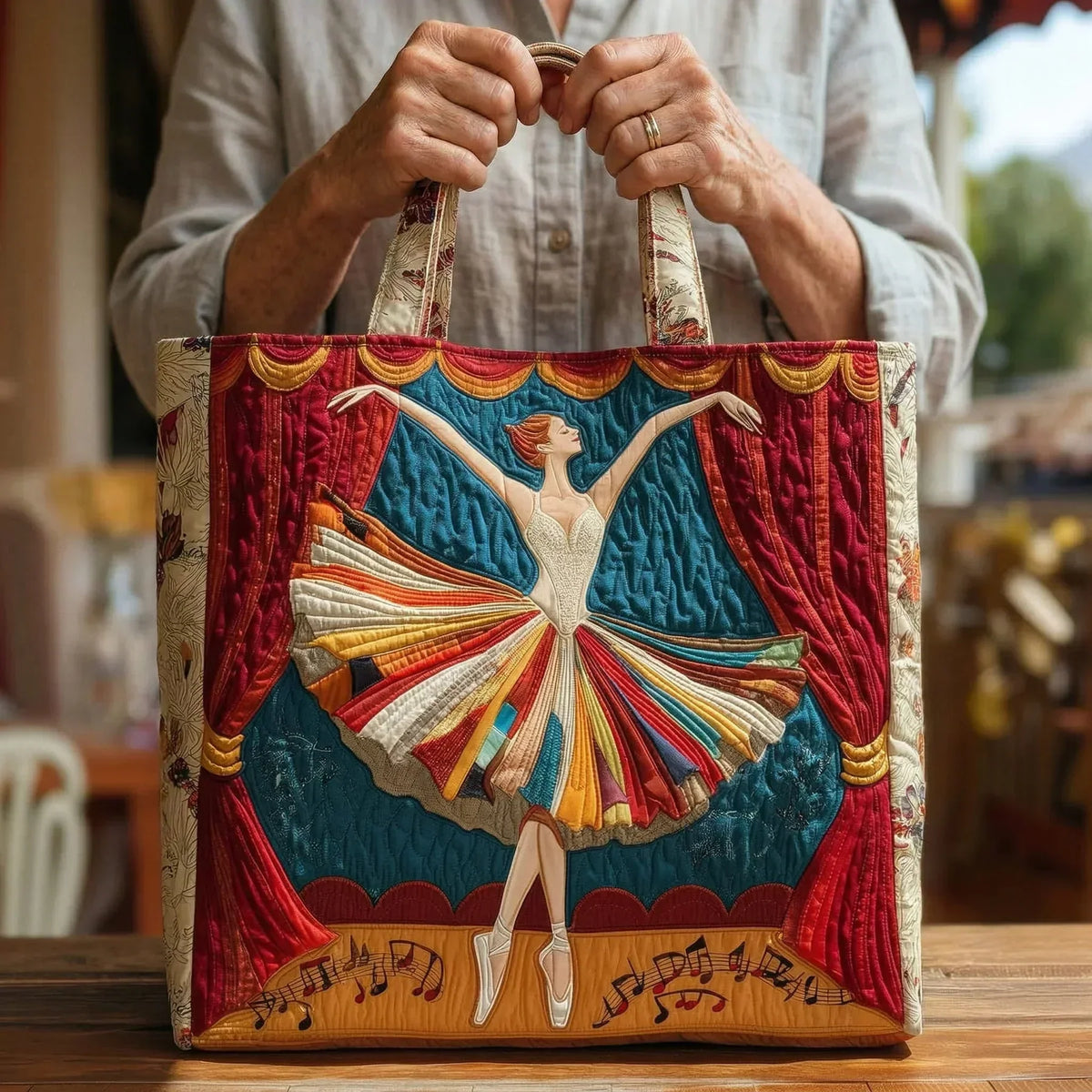 Quiltad väska - Elegant ballerina