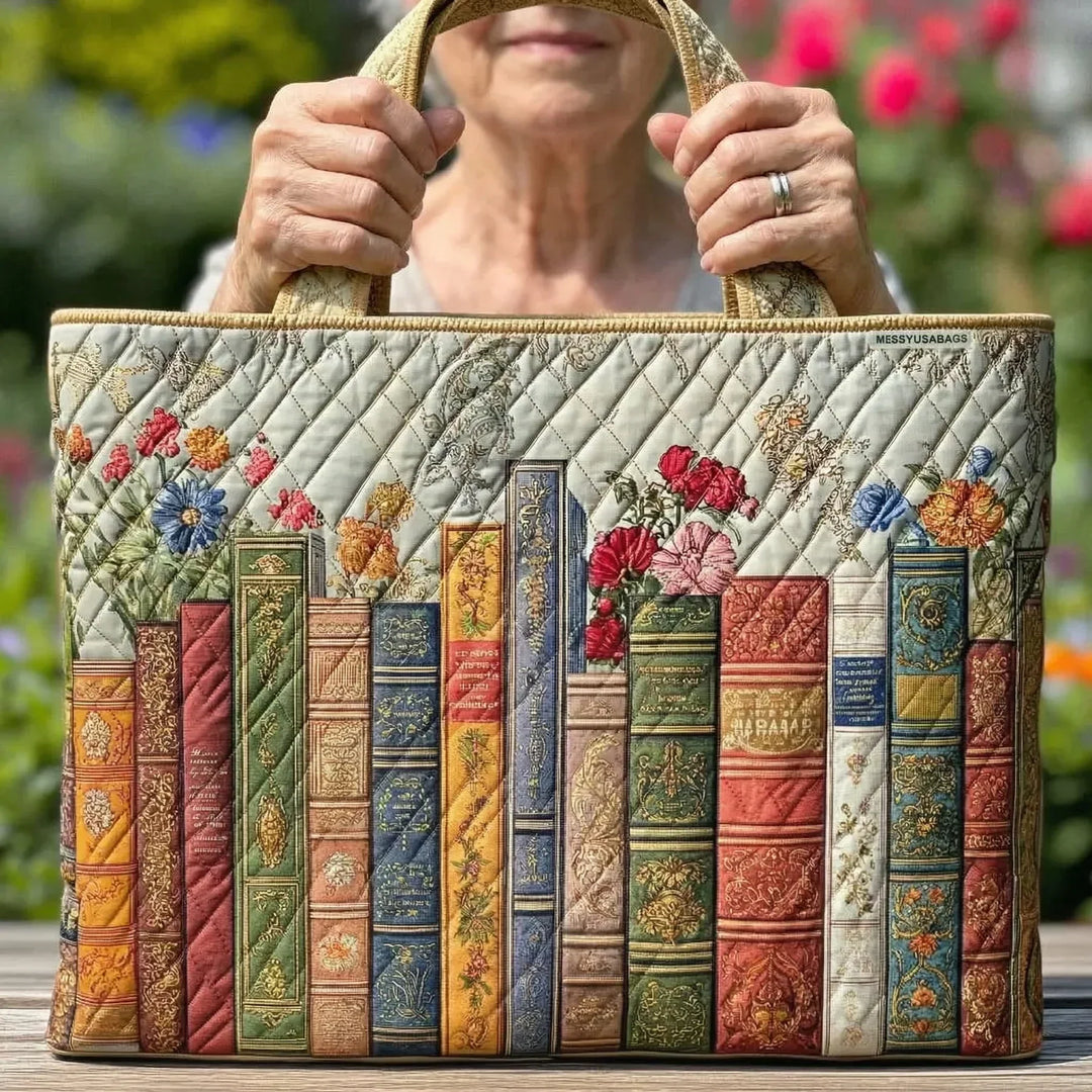 Quiltad toteväska - Förtrollat bibliotek